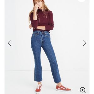 Madewell Demi boot crop Jean
